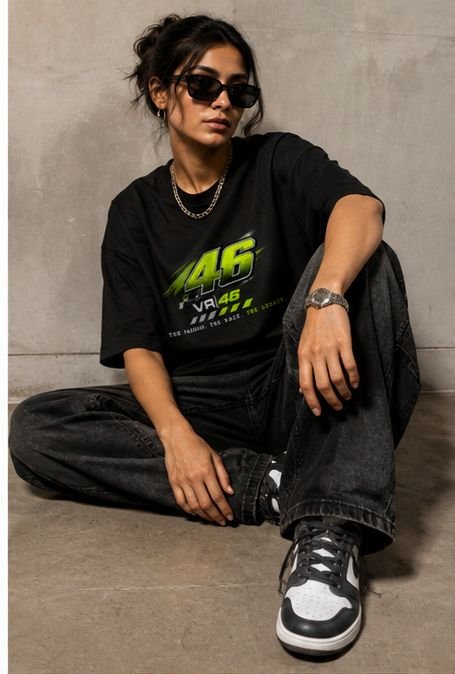 VR46 Racing Legacy Women's Oversized T-Shirt - Image 2