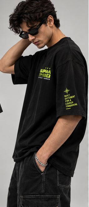 SUPRA STREET DEMON Oversized T-Shirt - Image 2