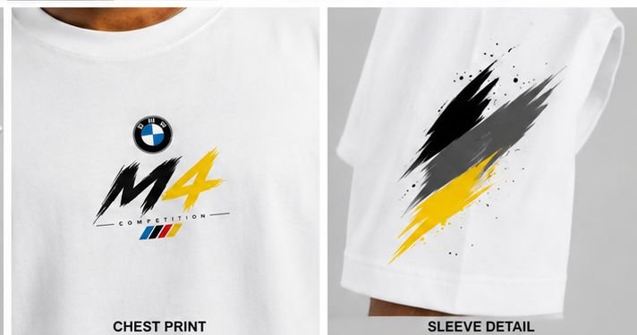 M4 Competition Oversized T-Shirt – White - Image 4