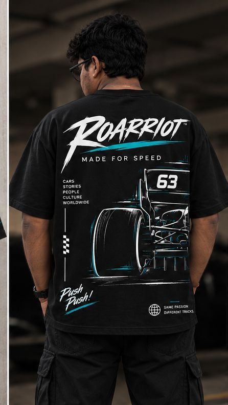 ROARRIOT 63 — Made For Speed Oversized T-Shirt