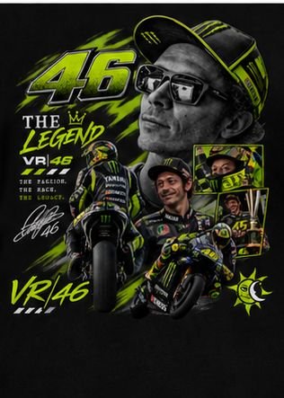 VR46 Racing Legacy Women's Oversized T-Shirt - Image 5