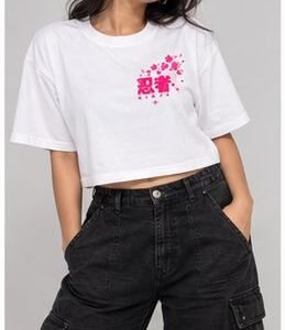 Ninja ZX-6R Pink Racing Women’s Cropped Tee