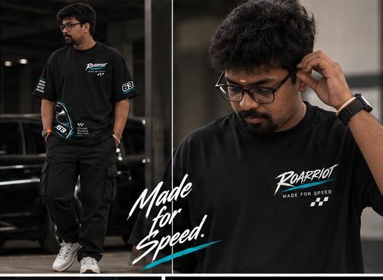 ROARRIOT 63 — Made For Speed Oversized T-Shirt - Image 3